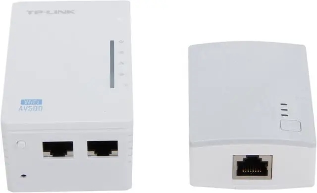 Alt view image 2 of 5 - TP-Link AV600 Powerline WiFi Extender - Powerline Adapter with WiFi, WiFi Booster, Plug & Play, Power Saving, Ethernet over Power, Expand both Wired and WiFi Connections (TL-WPA4220 KIT)