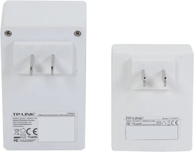 Alt view image 4 of 5 - TP-Link AV600 Powerline WiFi Extender - Powerline Adapter with WiFi, WiFi Booster, Plug & Play, Power Saving, Ethernet over Power, Expand both Wired and WiFi Connections (TL-WPA4220 KIT)