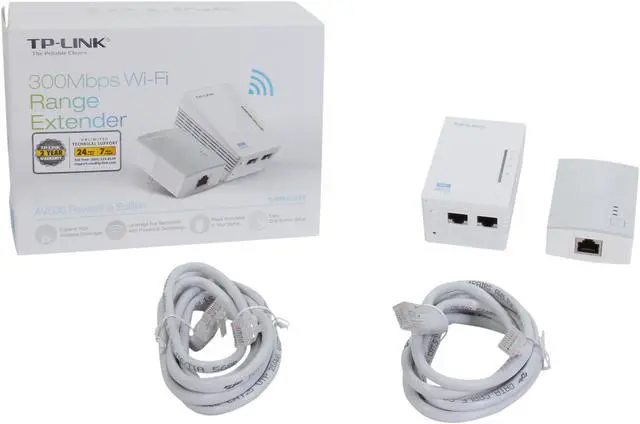 Alt view image 5 of 5 - TP-Link AV600 Powerline WiFi Extender - Powerline Adapter with WiFi, WiFi Booster, Plug & Play, Power Saving, Ethernet over Power, Expand both Wired and WiFi Connections (TL-WPA4220 KIT)
