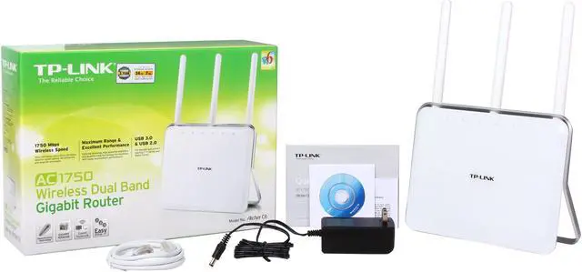 Alt view image 6 of 5 - TP-LINK Archer C8 AC1750 Dual Band Wireless AC Gigabit Router, 2.4 GHz 450 Mbps+5 GHz 1350 Mbps, 1 x USB 2.0 Port & 1 x USB 3.0 Port, IPv6, Guest Network