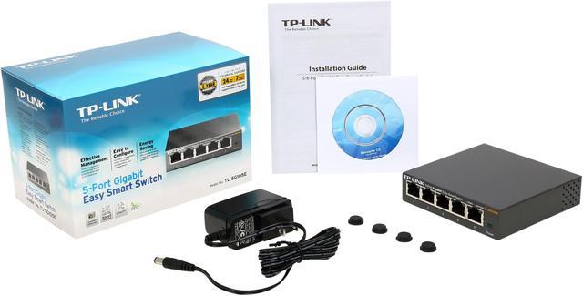 Alt view image 7 of 6 - TP-Link 5 Port Gigabit Switch | Easy Smart Managed | Plug & Play | Desktop/Wall-Mount | Sturdy Metal w/ Shielded Ports | Support QoS, Vlan, IGMP and Link Aggregation (TL-SG105E)