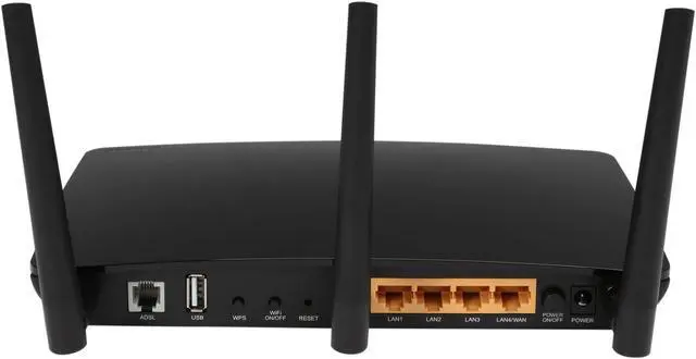 Alt view image 4 of 6 - TP-Link Archer D2 AC750 Wireless Dual Band Gigabit ADSL2+ Modem Router IEEE 802.11ac/n/a 5GHz IEEE 802.11n/g/b 2.4GHz