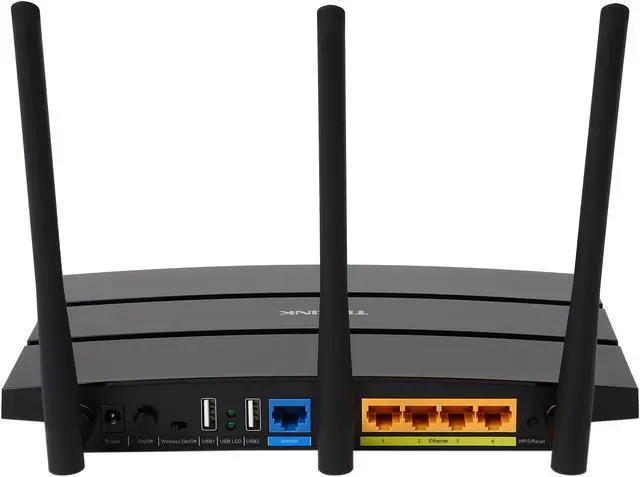 Alt view image 4 of 6 - TP-LINK Archer C7 AC1750 Dual Band Wireless AC Gigabit Router, 2.4GHz 450Mbps+5Ghz 1350Mbps, 2 USB Ports, IPv6, Guest Network-V1