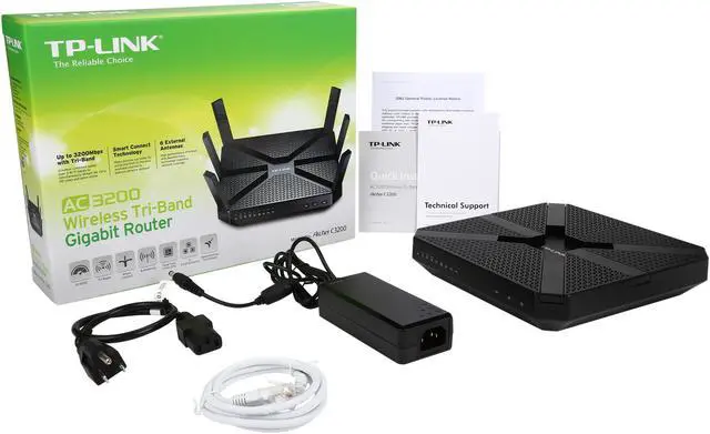 Alt view image 6 of 5 - TP-Link Archer C3200 AC3200 Wireless Tri-Band Gigabit Router