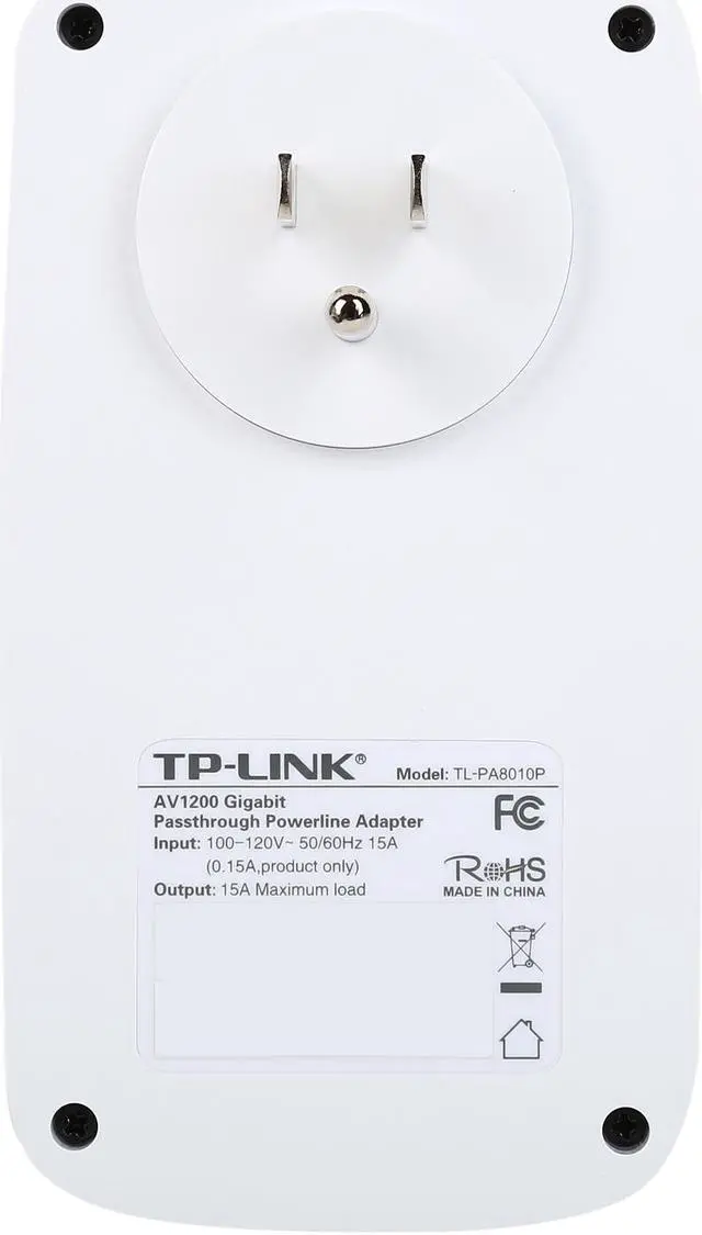 Alt view image 4 of 7 - TP-Link AV1200 Powerline Ethernet Adapter - Gigabit Port, Plug&Play, Power Saving(TL-PA8010 KIT)