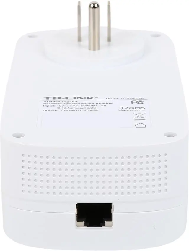Alt view image 6 of 7 - TP-Link AV1200 Powerline Ethernet Adapter - Gigabit Port, Plug&Play, Power Saving(TL-PA8010 KIT)
