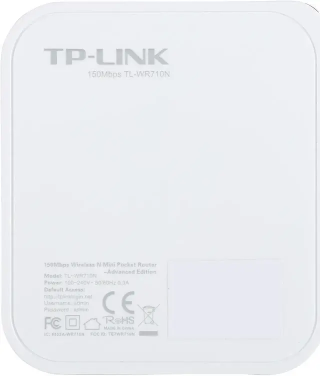 Alt view image 4 of 8 - TP-Link TL-WR710N_RE 150Mbps Wireless N Mini Pocket Router IEEE 802.11b/g/n