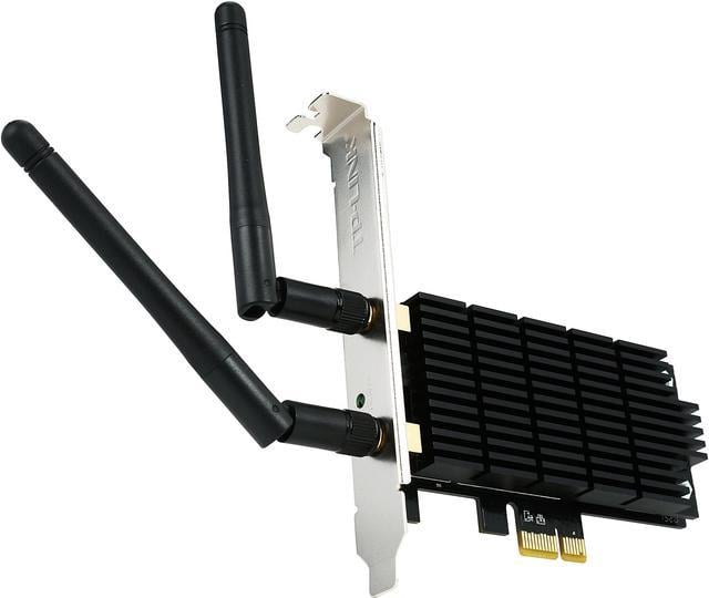 TP-Link AC1300 PCIe WiFi PCIe Card (Archer T6E) - 2.4G/5G Dual Band Wireless  PCI Express Adapter, Low Profile, Long Range, Heat Sink Technology,  Supports Windows 10/8.1/8/7/XP 
