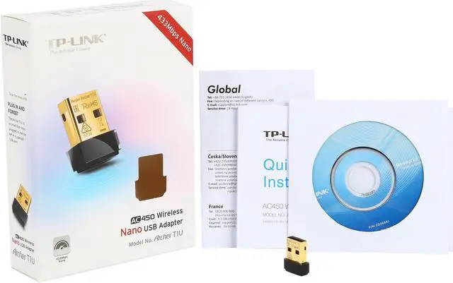 Alt view image 4 of 4 - TP-LINK Archer T1U Wireless AC450 Nano USB Adapter Support Windows 10 with New Driver Update