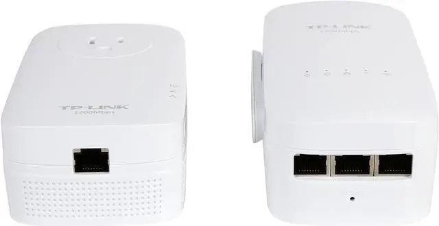 Alt view image 7 of 7 - TP-Link AV1300 Powerline WiFi Extender (TL-WPA8630 KIT) - Powerline Adapter with AC1350 Dual Band WiFi, Gigabit Port, 2X2 MIMO with Beamforming, Plug & Play, Power Saving, Ideal for Smart TV