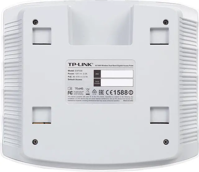 Alt view image 6 of 7 - TP-Link EAP330 AC1900 Wireless Dual Band Gigabit Ceiling Mount Access Point