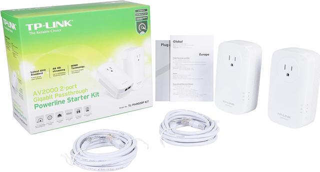 Alt view image 9 of 8 - TP-Link Powerline Adapter AV2000 Mbps - Gigabit Port, Ethernet Over Power, Plug&Play, Power Saving, MU-MIMO, Noise Filtering(TL-PA9020P KIT)