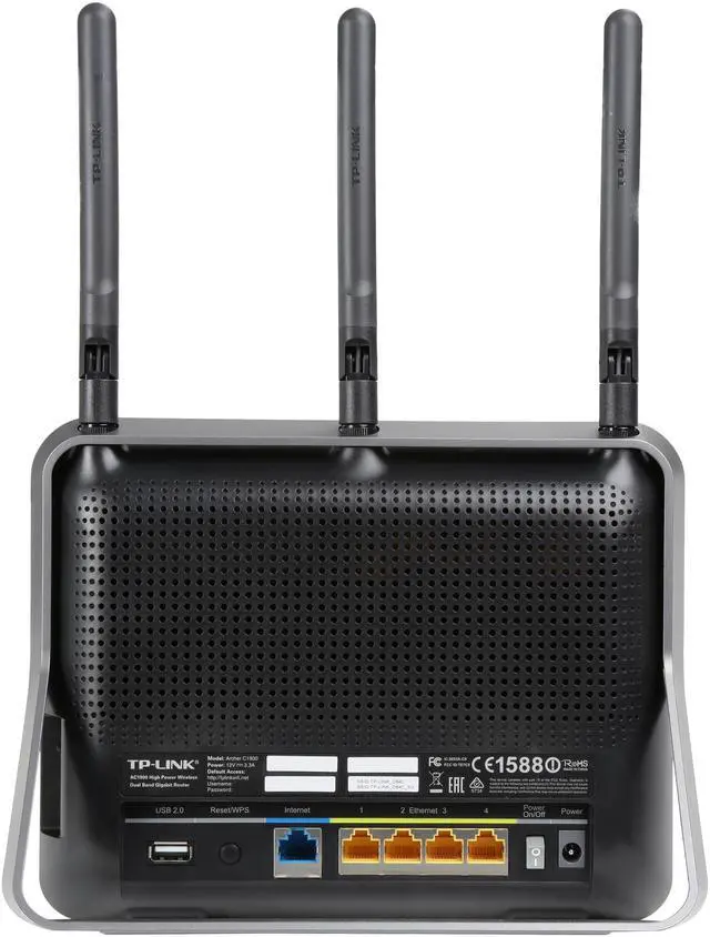 Alt view image 4 of 5 - TP-Link AC1900 High Power Wireless Wi-Fi Gigabit Router, Ideal for Gaming