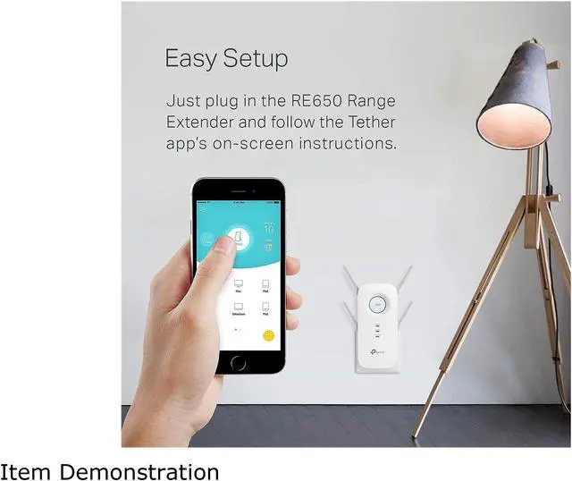 Alt view image 5 of 8 - TP-Link AC2600 WiFi Extender(RE650), Up to 2600Mbps, Dual Band WiFi Range Extender, Gigabit port, Internet Booster, Repeater, Access Point, 4x4 MU-MIMO