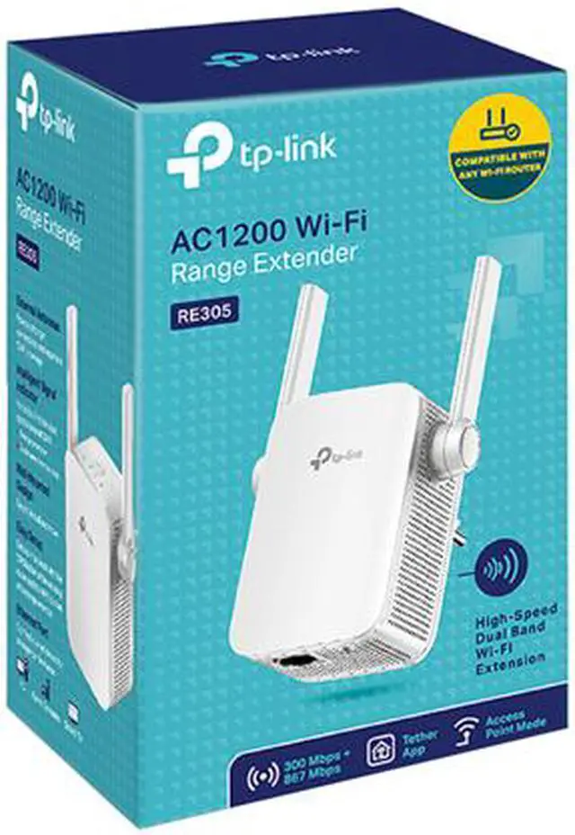 Alt view image 7 of 7 - TP-Link | AC1200 WiFi Range Extender | Up to 1200Mbps | Dual Band WiFi Extender, Repeater, Wifi Signal Booster, Access Point| Easy Set-Up | Extends Internet Wifi to Smart Home & Alexa Devices (RE305)