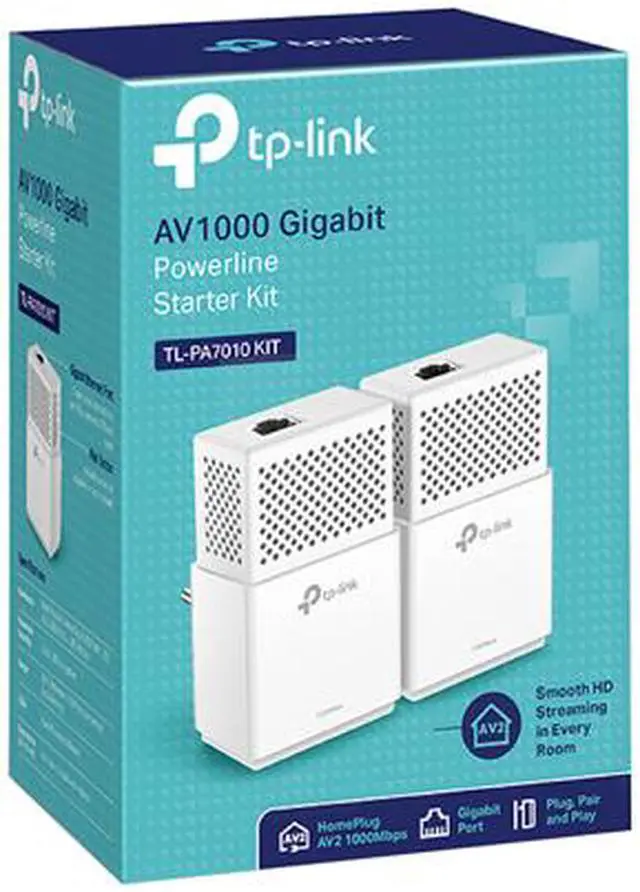 Alt view image 6 of 6 - TP-Link TL-PA7010 KIT AV1000 Gigabit Powerline Starter Kit Up to 1Gbps