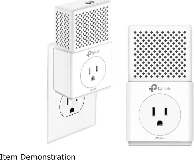 Alt view image 3 of 5 - TP-LINK TL-PA7010P KIT AV1000 Gigabit Passthrough Powerline Starter Kit