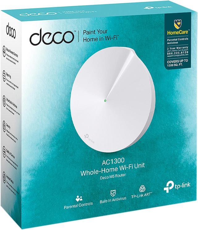 TP-Link Deco M5 1-Pack AC1300 Whole Home Mesh Wi-Fi System, Up to