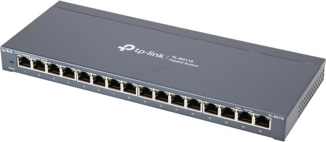 TP-LINK TP-LINK 16-Port Gigabit Easy Smart Switch 16 Gigabit RJ45 Ports MTU/ Port *TL-SG116E