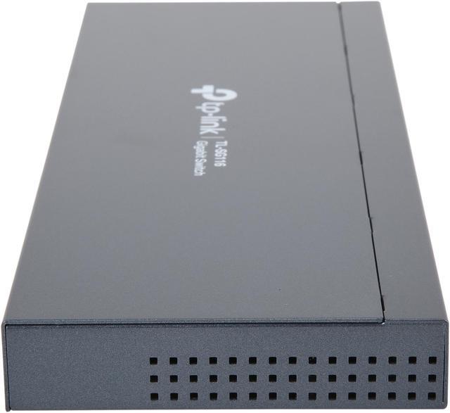 Alt view image 6 of 6 - TP-Link 16 Port Gigabit Ethernet Network Switch, Desktop/ Wall-Mount, Fanless, Sturdy Metal w/ Shielded Ports, Traffic Optimization, Unmanaged, Limited Lifetime Protection (TL-SG116)