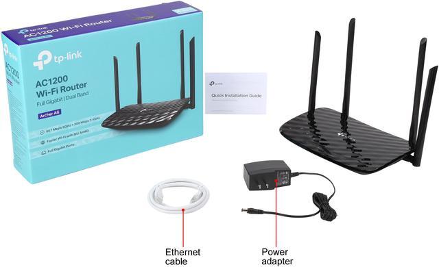Alt view image 7 of 6 - TP-Link Archer A6 AC1200 Wireless MU-MIMO Gigabit Router