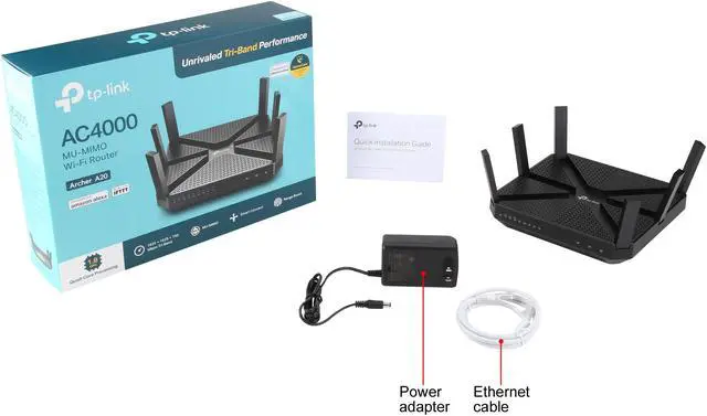 Alt view image 7 of 6 - TP-Link AC4000 Smart WiFi Router - Tri Band Router, MU-MIMO, VPN Server, Advanced Security by Homecare, Beamforming, Link Aggregation, Rangeboost, Works with Alexa(Archer A20)