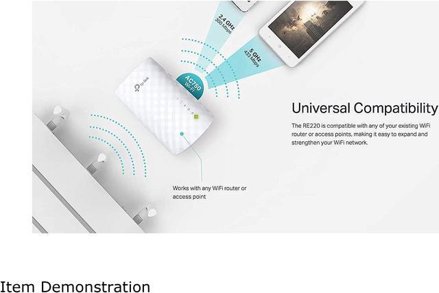 Alt view image 8 of 14 - TP-Link | AC750 WiFi Range Extender - Dual Band Cloud App Control | 2019 Release | Up to 750Mbps | One Button Setup Repeater, Internet Booster, Access Point | Smart Home & Alexa Devices (RE220)