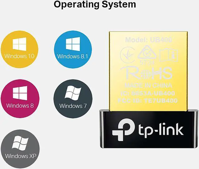 Alt view image 5 of 20 - TP-Link USB Bluetooth Adapter for PC, 4.0 Bluetooth Dongle Receiver Support Windows 10/8.1/8/7/XP for Desktop, Laptop, Mouse, Keyboard, Printers, Headsets, Speakers, PS4/ Xbox Controllers (UB400)
