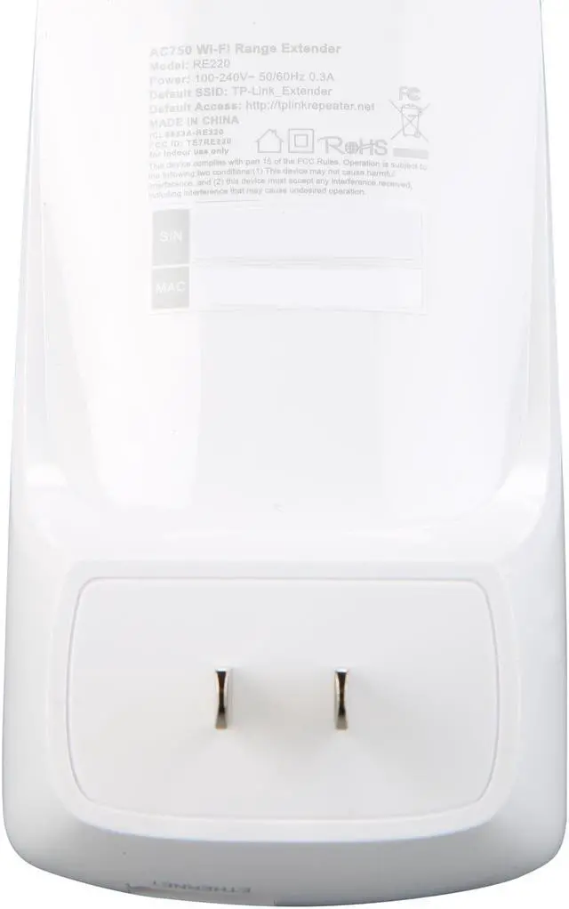 Alt view image 3 of 5 - TP-Link RE220 REC AC750 Wi-Fi Range Extender