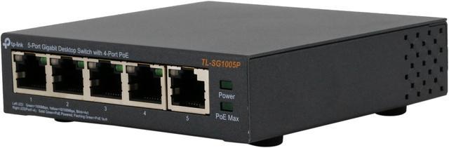 5-Port Gigabit Desktop Switch with 4-Port PoE TL-SG1005P