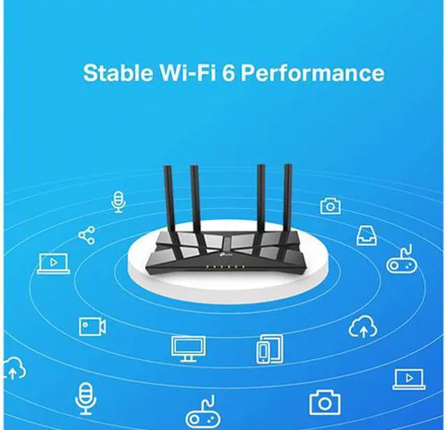 Alt view image 4 of 5 - TP-Link Archer AX10 Wifi 6 AX1500 Smart WiFi Router - 802.11ax Router, 4 Gigabit LAN Ports, Dual Band AX Router, Beamforming, OFDMA, MU-MIMO, Parental Controls