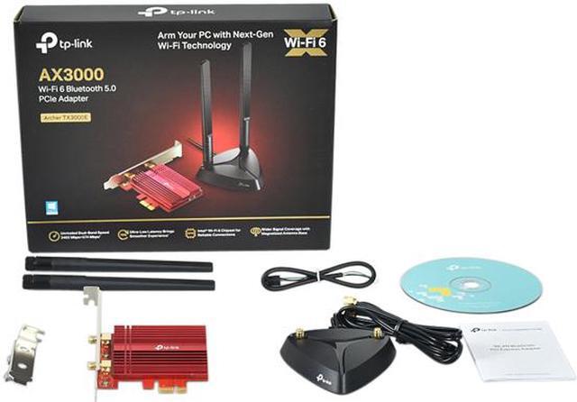 Alt view image 4 of 4 - TP-Link WiFi 6 AX3000 PCIe WiFi Card (Archer TX3000E), Up to 2400Mbps, Bluetooth 5.0, 802.11AX Dual Band Wireless Adapter with MU-MIMO,OFDMA,Ultra-Low Latency, Supports Windows 10 (64bit) only