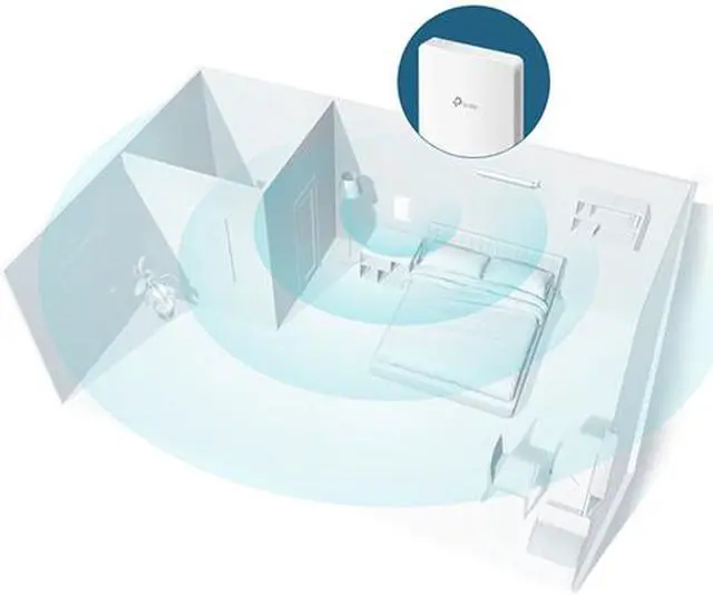 Alt view image 4 of 5 - TP-Link EAP235-Wall | Omada AC1200 in-Wall Wireless Gigabit Access Point | MU-MIMO & Beamforming | PoE Powered | Quick Installation | SDN Integrated | Cloud Access & Omada app | White