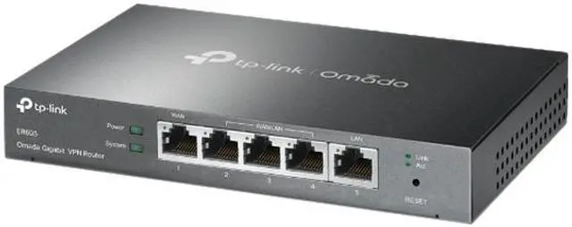Alt view image 3 of 10 - TP-Link ER605 Omada Gigabit VPN Router 1 x 10/100/1000Mbps WAN Ports 1 x Fixed Gigabit LAN Port 3 x Changeable Gigabit WAN/LAN Ports LAN Ports