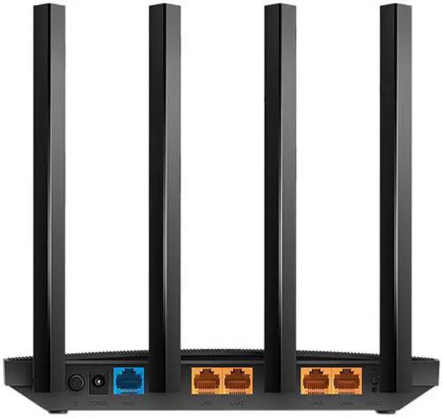 Alt view image 3 of 7 - TP-Link AC1200 Wireless MU-MIMO Gigabit Router (Archer A6)- Dual Band MU-MIMO Wireless Internet Router, 4 x Antennas, OneMesh and AP Mode, Long Range Coverage