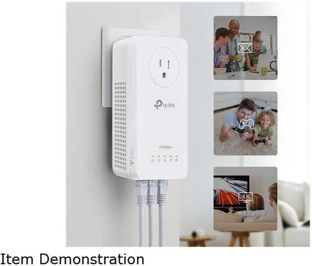 Alt view image 7 of 8 - TP-Link AV1300 Gigabit Passthrough Powerline ac Wi-Fi Kit (TL-WPA8631P KIT)