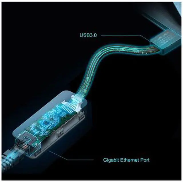 Alt view image 7 of 9 - TP-Link USB to Ethernet Adapter (UE306), Foldable USB 3.0 to Gigabit Ethernet LAN Network Adapter, Supports Windows, Linux, Apple MacBook, Surface