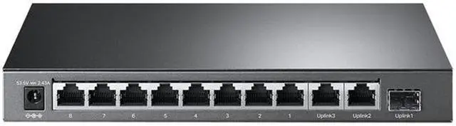 Alt view image 4 of 8 - TP-Link TL-SG1210MP | 8 Port Gigabit PoE Switch | 8 PoE+ Ports @123W, w/ 2 Uplink Gigabit Ports + 1 Combo SFP Slot | Plug & Play | Extend, Priority & Isolation Mode | Limited Lifetime Protection