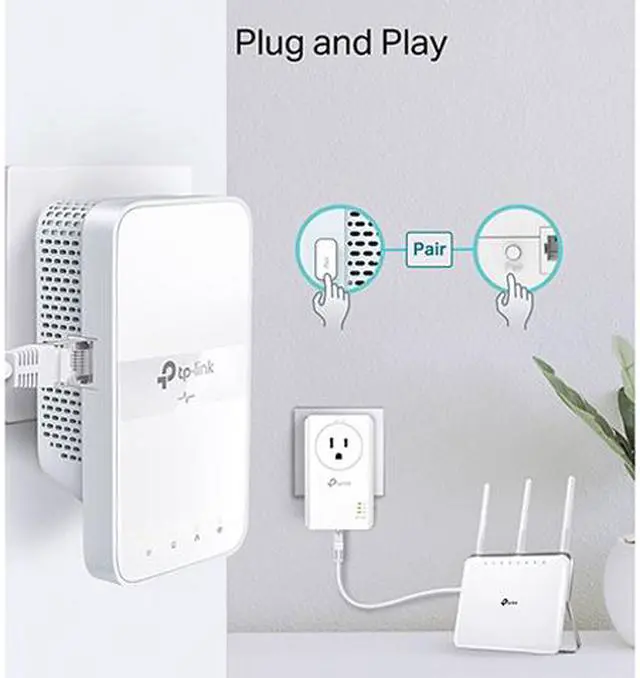 Alt view image 5 of 9 - TP-Link TL-WPA7617 KIT AV1000 Gigabit Passthrough Powerline ac Wi-Fi Kit Powerline: Up to 1000 Mbps
Ethernet: 10/100/1000 Mbps