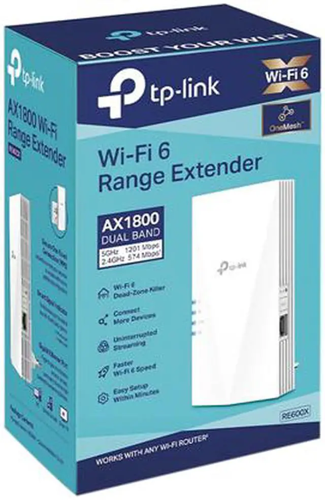 Alt view image 6 of 6 - TP-Link RE600X AX1800 Wi-Fi 6 Range Extender