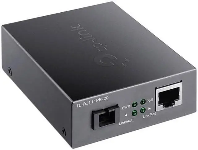 Alt view image 4 of 5 - TP-Link TL-FC111PB-20 10/100Mbps WDM Media Converter with 1-Port PoE