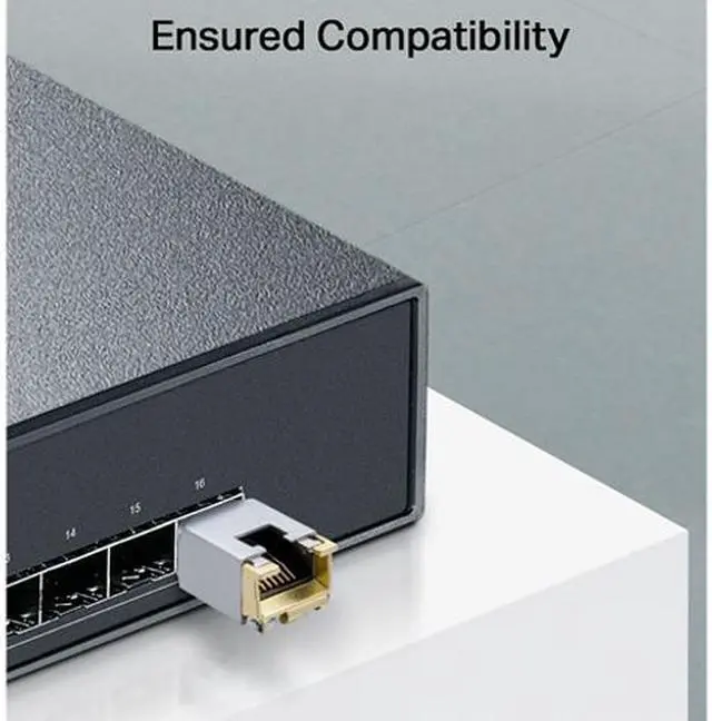 Alt view image 8 of 8 - TP-Link TL-SM331T | 1000Base-T RJ45 SFP Module | 1.25G Copper SFP Transceiver | SFP to Ethernet | Plug and Play | Hot Pluggable | Up to 100m distance | | Durable Metal Casing | Versatile Compatibility
