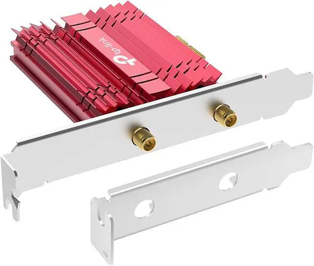 Alt view image 2 of 7 - TP-Link WiFi 6E AX5400 PCIe WiFi Card (Archer TXE75E), Tri Band Wireless Adapter with Bluetooth 5.3, WPA3,  MU-MIMO, OFDMA, Heat Sink, Low-Profile Bracket, Supports Windows 11, 10 (64bit)