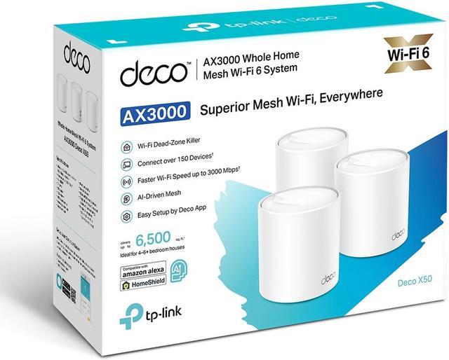 TP-Link Deco X50(3-pack) AX3000 Whole Home Mesh WiFi 6 System