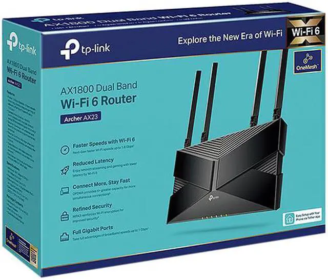 Alt view image 9 of 9 - TP-Link Archer AX23 AX1800 Dual-Band Wi-Fi 6 Router
