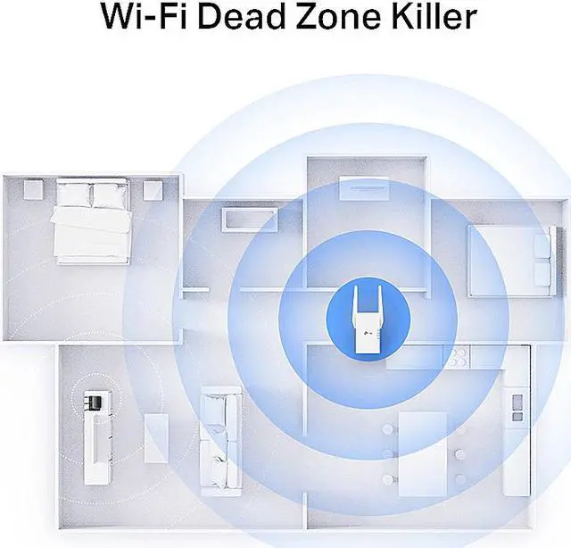 Alt view image 4 of 7 - TP-Link RE705X AX3000 Mesh WiFi 6 Extender