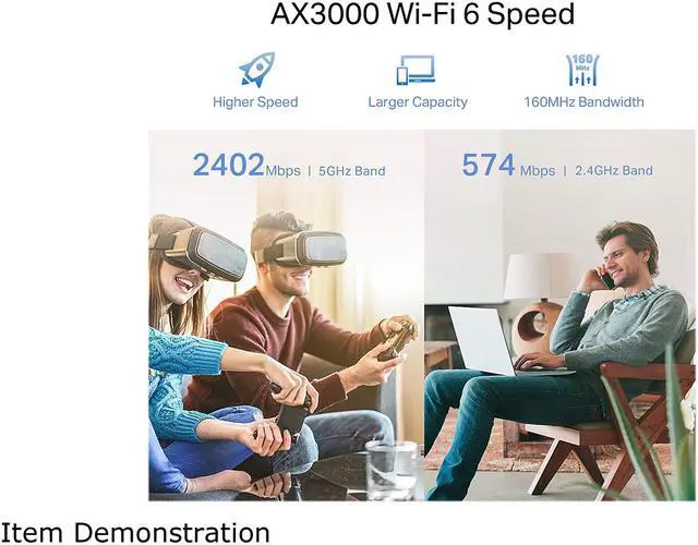 Alt view image 6 of 7 - TP-Link RE705X AX3000 Mesh WiFi 6 Extender
