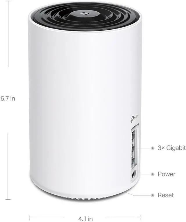 Alt view image 2 of 4 - TP-Link Deco XE75(3-pack) AXE5400 Tri-Band Mesh Wi-Fi 6E System White