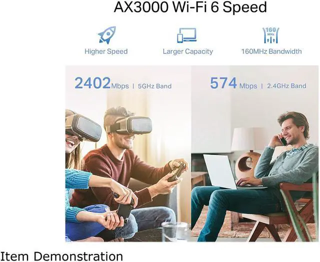 Alt view image 5 of 7 - TP-Link RE715X AX3000 Mesh WiFi 6 Extender