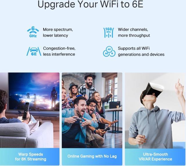 Alt view image 4 of 8 - TP-Link Deco AXE5400 Tri-Band WiFi 6E Mesh System(Deco XE75 Pro) - 2.5G WAN/LAN Port, Covers up to 7200 Sq.Ft, Replaces WiFi Router and Extender, AI-Driven Mesh, New 6GHz Band, 3-Pack